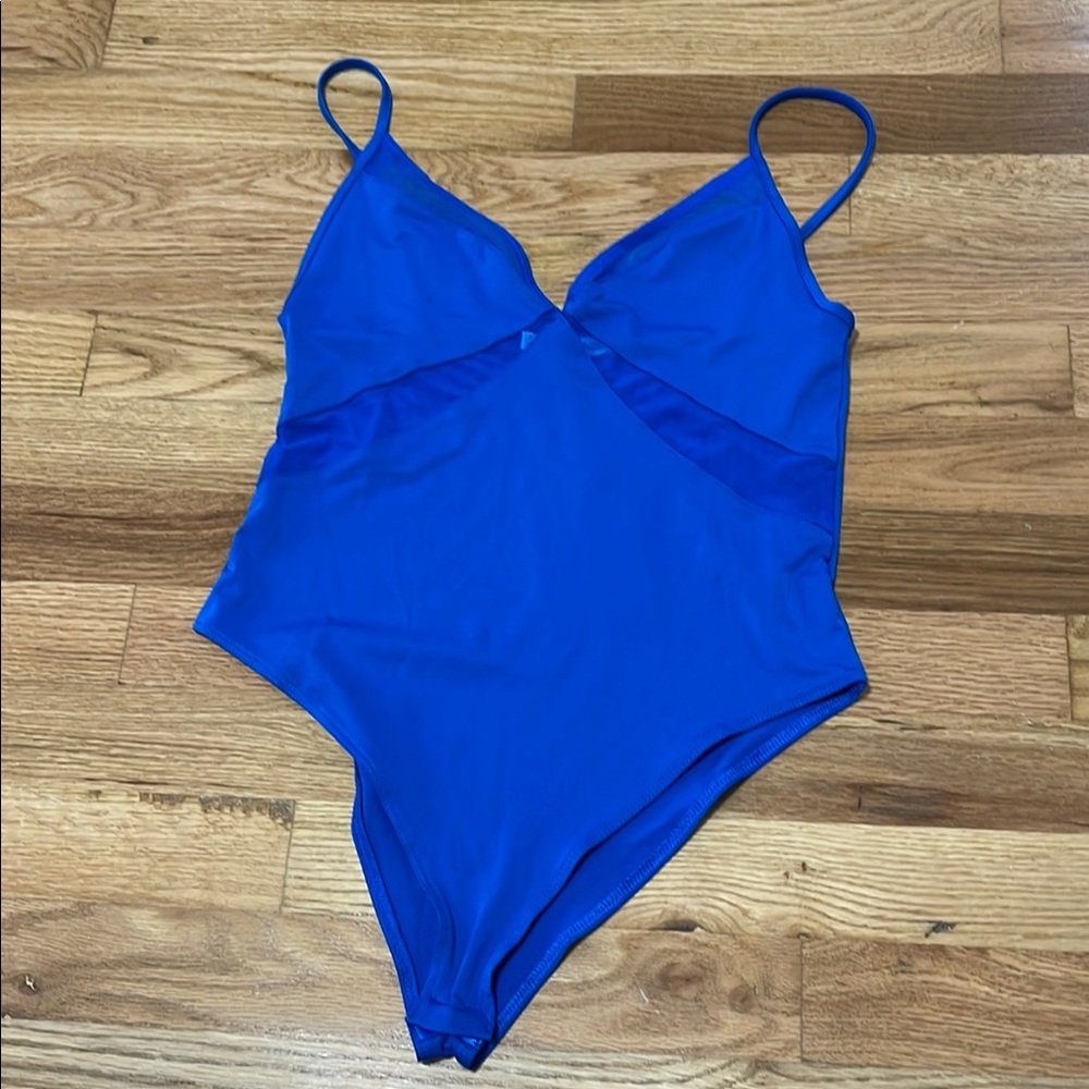 Zara Blue One-Piece Swimsuit - Size M (NWT)